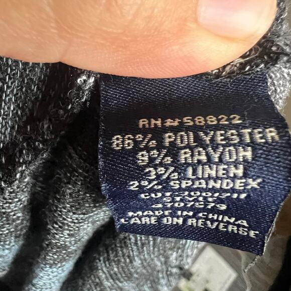 Vintage Striped Asymmetrical Top Fairy Grunge Y2K 2000s Gothic Grunge Medium - Picture 5 of 7